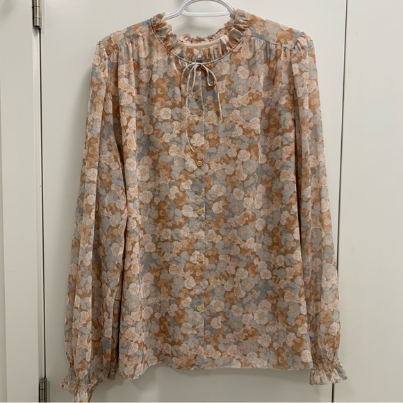 Wilfred Alexis blouse Floral Print Women's top size XL - Picture 4 of 14